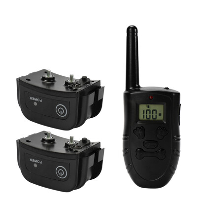 

Retractable Waterproof Electric Shock Vibration Dog Trainer Remote Control Fit All Size Dogs Bark Stop Collar LCD Display Petraine