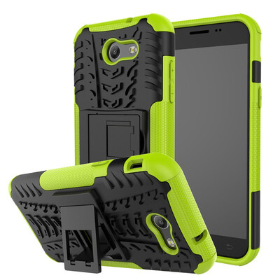 

Fivice Samsung J3 prime Case TPU anti-fall tire pattern back clip bracket phone case
