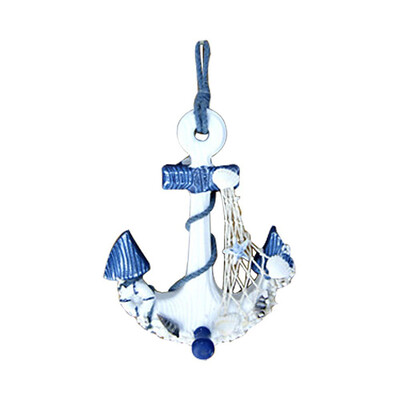 

MyMei Kid Gift Wood Nautical Anchor Wall Hanging Hook Buoy Fish Hanger Home Decor