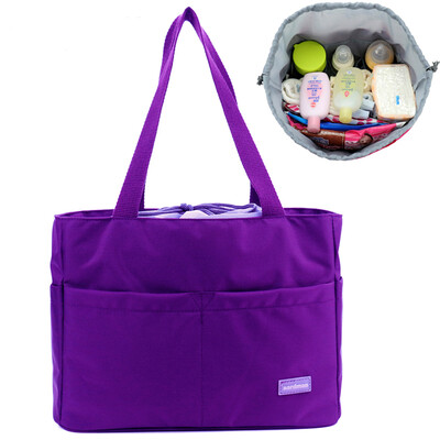 

aardman multi-function mummy bag separated mother bag shoulder shoulder small baby bag HY-1516 grape violet