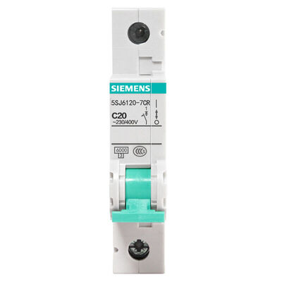 

Siemens SIEMENS 5SJ61207CR standard small circuit breaker 1P single stage 20A home power open