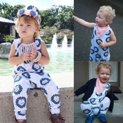 

Newborn Baby Boy Girl Cartoon Romper Sleeveless Jumpsuit Sunsuit Summer Outfits