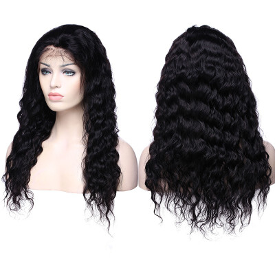 

22 Inches Lace Front Human Hair Wigs Water Wave Straight Virgin Human Hair Wigs With Hair Wigs For Women With Baby Hair