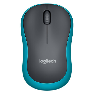 

Logitech (Logitech) M185 беспроводная мышь черная синяя сторона