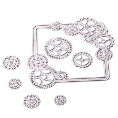 

UpperX 7 pcsSet of Gears Carbon Steel Cookie Cutting Die DIY Scrapbooking Embossing Templates Stencil Cutting knife mold