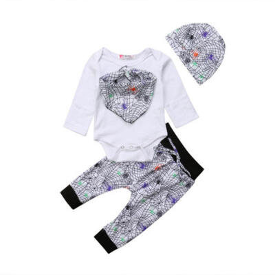 

Newborn Baby Girls Boys Tops Romper Floral Long Pants Trousers Outfits Clothes