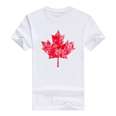 

Canadian Maple Leaf Distressed Vintage Basic Cotton T-Shirt