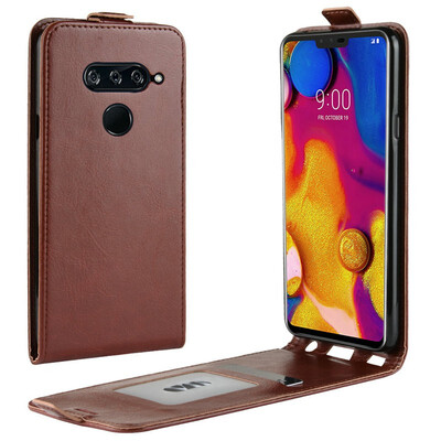 

for LG V40 ThinQ LM-V405QA Flip Leather Case for LG V40 ThinQ LM-V405QA V405TA V405UA Retro Wallet Case Leather Cover Cases