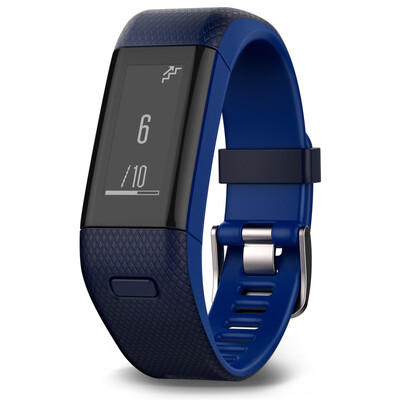 

GARMIN vivosmart HR blue GPS smart bracelet heart rate real-time monitoring automatic sleep monitoring activity detection call reminder movement Bluetooth watch