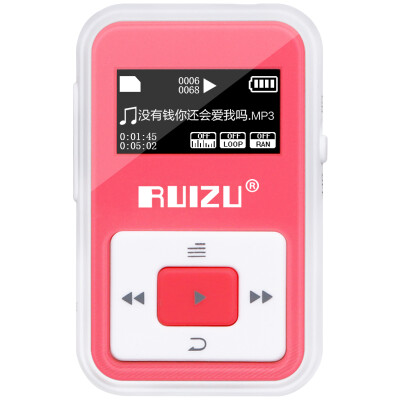 

Руи (RUIZU) X12 8G красный спортивный клип HIFI без потерь MP3 / MP4