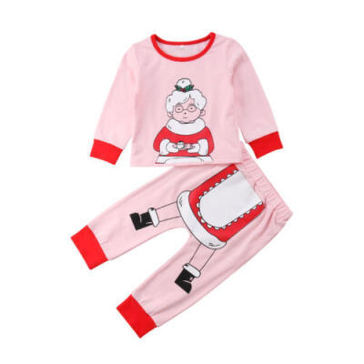 

Santa Claus Baby Kids Boys Girls Christmas Homewear Sleepwear Nightwear Pajamas