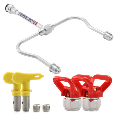 

Professional Airless Spray Machine Accessories Airless Sprayer Airbrush Tool Kit Contains One Extension Rod Two Nozzles&Two No