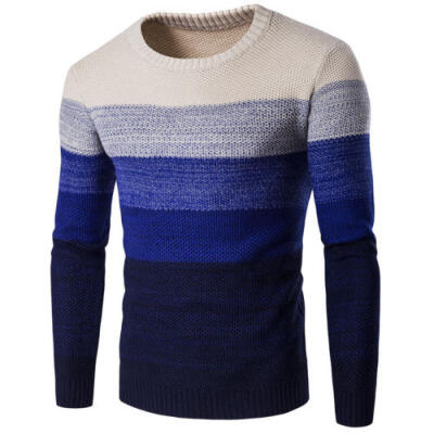 

Mens Casual Round Neck Fashion Knit Sweater Pullover Knitwear Jumper Coat Tops