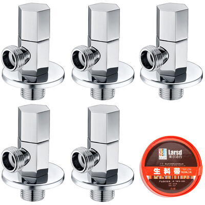 

Larsd LD106-5 angle valve five filled with copper thick hot&cold water fast triangular valve eight character valve water valve