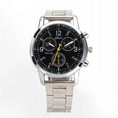 

New Men Luxury Stainless Steel Band Quartz Analog Watches Sport Wrist Watch UK