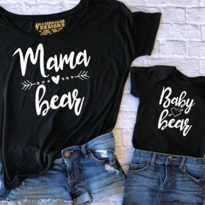 

Couple T-shirt Toddler Baby Kids Girls Matching Shirt Family Clothes Tops Blouse