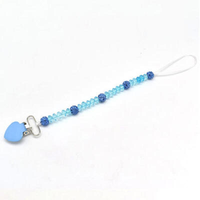 

US Baby Infant Crystal Dummy Pacifier Clip Teething Nipple Soother Holder Chain