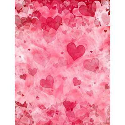 

Pink Hearts Photo Backdrop 57FT Vinyl Fabric Cloth Digital Printing Photo Background for Birthday s-2287