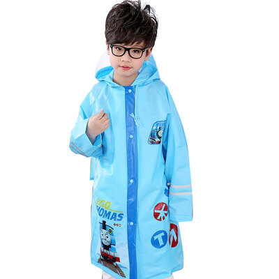 

Thomas Thomas children&39s raincoat with books&buns boys&girls cartoon children poncho pupils rain gear TY-007 blue XL code