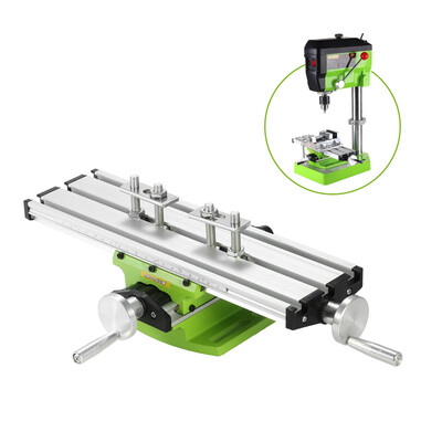 

Brand New Mini Compound Bench Drilling Slide Table Worktable Milling Working Cross Table Milling Vise Machine for Bench Drill Stan