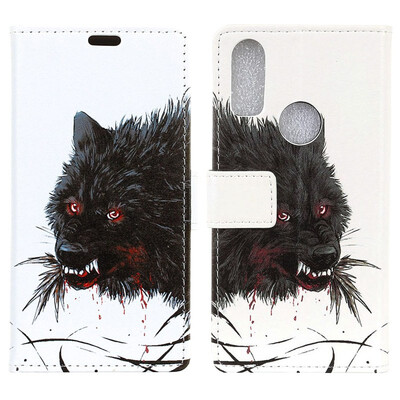 

MOONCASE BQ Aquaris X2 Painted Leather Case - Hungry Wolf