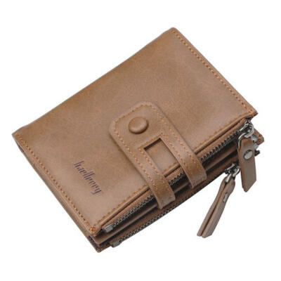 

Mens GENUINE Leather Wallet Slim RFID Blocking Trifold pocket Purse Card Holder