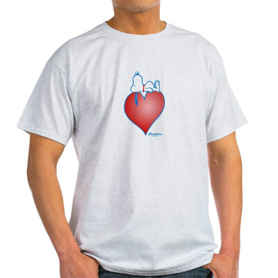 

CafePress - Peanuts Snoopy Snoopy Heart Light T-Shirt - 100 Cotton T-Shirt