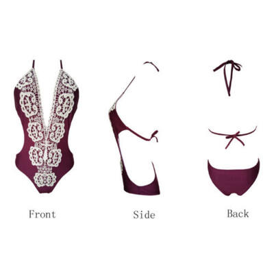 

Women One-Piece Lace Swimsuit Swimwear Beachwear Push-up Bikini Bathing Monokini