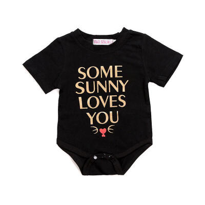 

UK Stock Newborn Baby Girls Boys Summer Romper Bodysuit Outfits Cotton Clothes