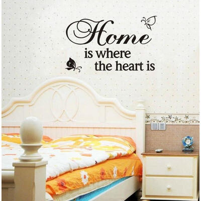 

Home Heart Quote Lettering words Vinyl Wall Decals Sticker Room Decor UKLXL