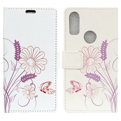 

MOONCASE BQ Aquaris X2 Painted Leather Case - Pansy