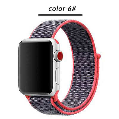 

Kebbit Nylon Sport Band for Apple Watch Series 4 3 2 1 38MM 42mm 40MM 44mm Soft Breathable Watch Strap Colorful iWatch Bands