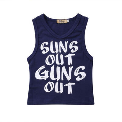 

Newborn Toddler Kid Baby Boy Infant Summer Sleeveless T-shirt Tops Vest Clothes