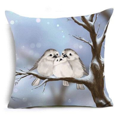 

Animal Cushion Cover Mother&son style Affection wolf dog zebra Pillow Covers for Sofa seat square housse de coussin Cojines