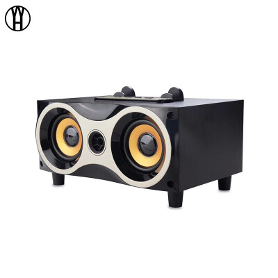 

WH XM-6 Retro style Wireless Bluetooth Wooden Speaker Subwoofer Stero Support FM Radio MP3 AUX USB Handsfree MIC Speakers for Pho