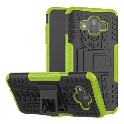 

Fivice Samsung J7 2018J737 Case TPU anti-fall tire pattern back clip bracket phone case