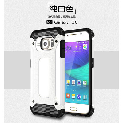 

Fivice Samsung Galaxy S6 case Luxury Silicone Diamond Armor PC Hard Shell Phone Case