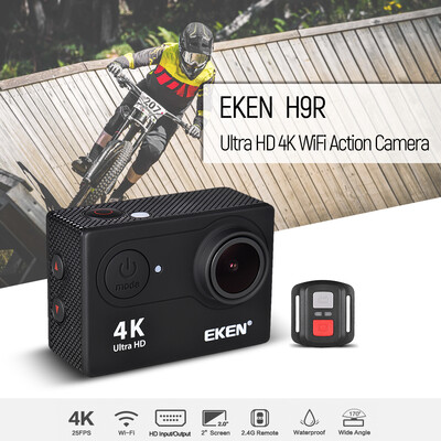 

EKEN H9R Ultra HD 4K Action Camera WiFi Control Waterproof Sports Camera with 24G Remote Controller 12MP Photo 170° Wide-Angle 2
