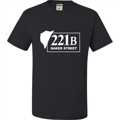 

Adult 221B Baker Street Sherlock Holmes Inspired T-Shirt