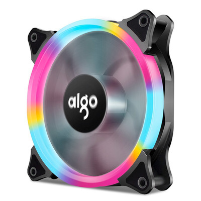 

Aigo Halo Yellow LED Ring Fan 120mm 12cm PC CPU Computer Case Cooling Neon Quite Clear Fan Mod 4 Pin3 Pin