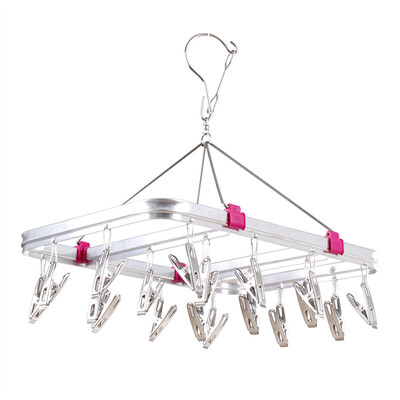 

[Jingdong supermarket] Mercure long drying racks anti-aging stainless steel clothes folder 24 folder
