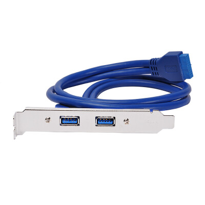 

Sanbao (SANBAO) SU-B20P USB3.0 rear baffle line high-speed transmission of copper-plated terminal plug and play blue