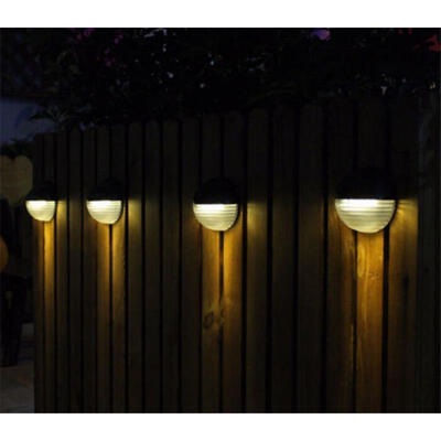 

Solar Power Light Sensor 6 LED Wall Light Outdoor Garden Fence Waterproof Lamp