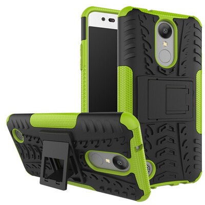

Fivice LG AristoLV3MS210K8 2017 Case TPU anti-fall tire pattern back clip bracket phone case