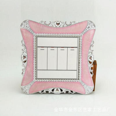 

Resin Elegant Single Light Switch Surround Socket Finger Plate Panel Wall Decor