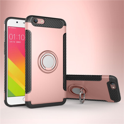 

Fivice OPPO F1S A59 case PC metal ring shell magnetic car bracket TPU phone case
