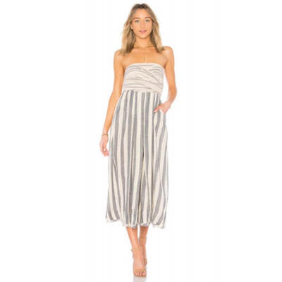 

Women Holiday Maxi Dress Summer Halter Beachwear Sleeveless Stripe Boho Dresses