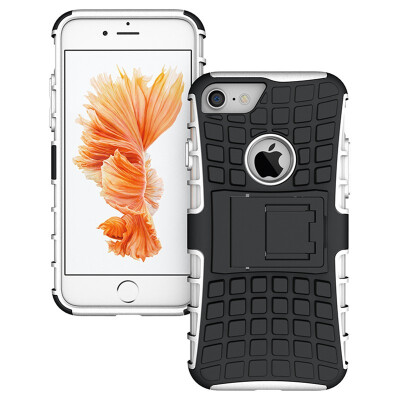 

Fivice iPhone 7 PLUS Case TPU anti-fall tire pattern back clip bracket phone case
