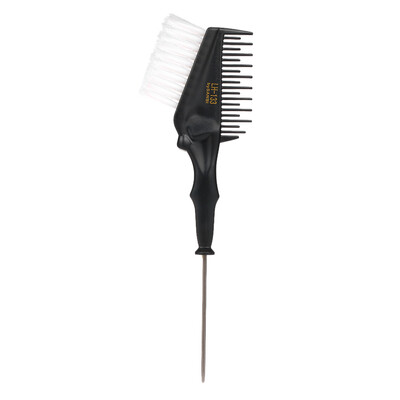 

Double-sided TintDye Brush Hair Coloring Comb With Tailed Handle Dyeing Brush Salon Hairstyling Tool Home Use