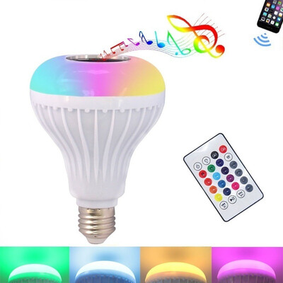 

1PC 3 Generations Smart Bluetooth 40 Music Speaker Lamp LED Bulb E27 Intelligent Light Holiday Party Decoration Gift